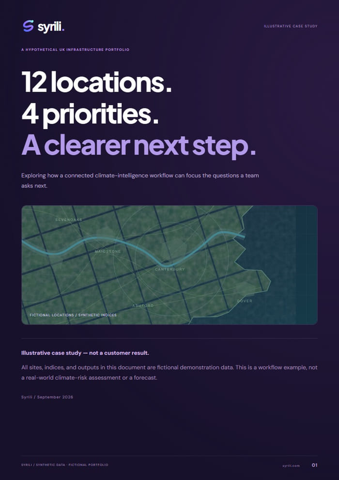 Cover of the illustrative UK portfolio case study