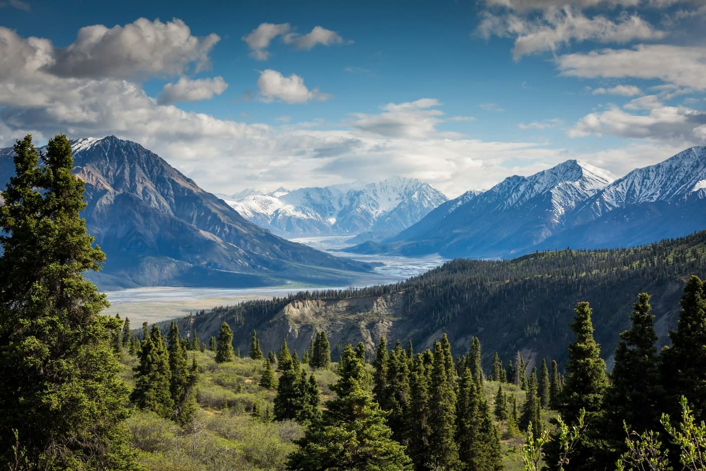 Mountain landscape illustrating interconnected environmental systems